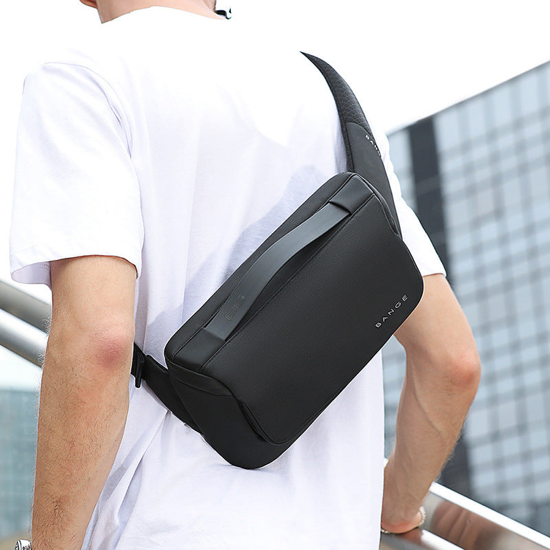 New Sports And Leisure Chest Bag Business Waist Bag Trendy Fashion Thin Messenger Bag