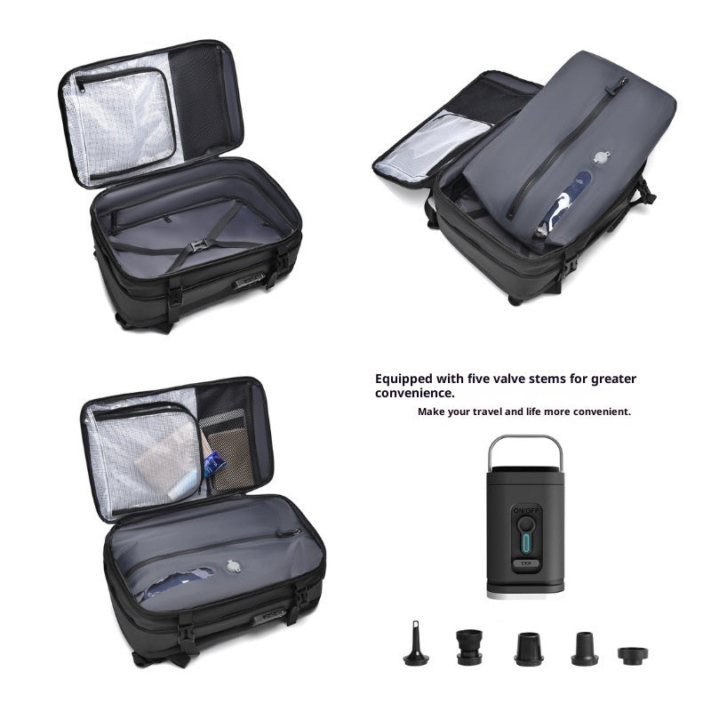 Vacuum-Compression Travel Backpack For Men